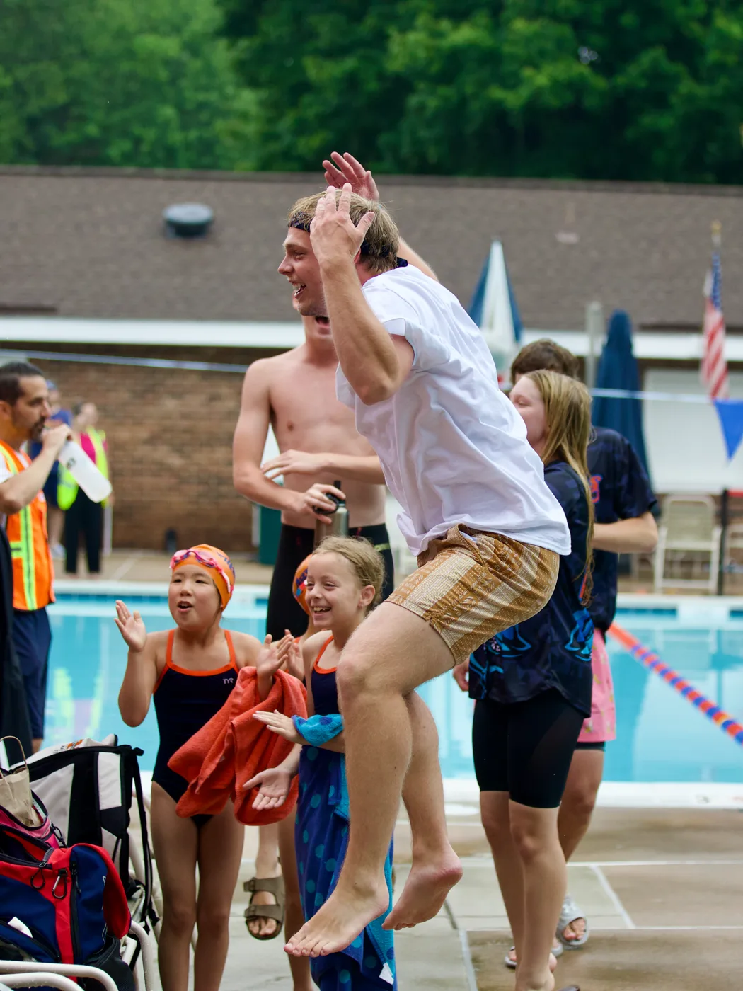 Coach Aiden jumping